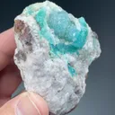 Quartz with Plancheite, Chrysocolla - image 2
