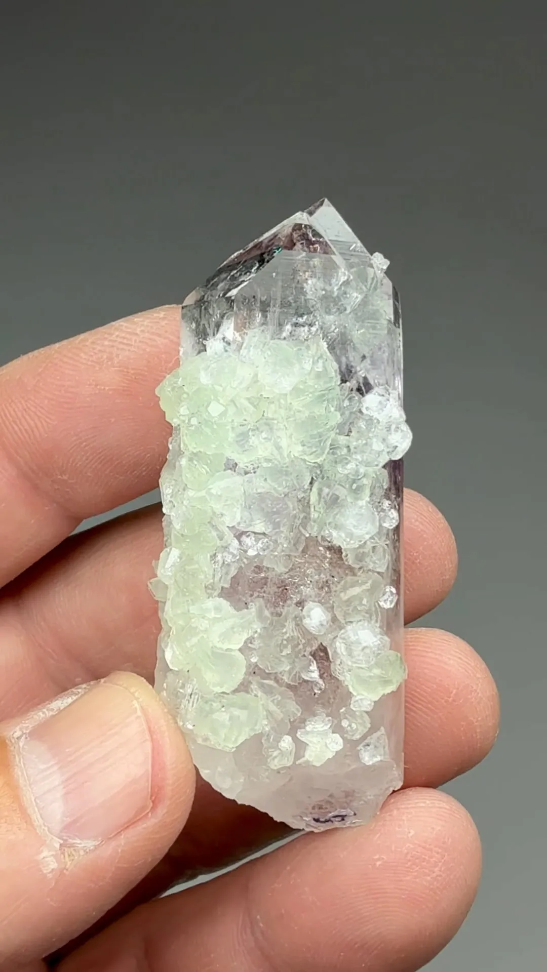 Quartz with Prehnite, Analcime - image 2