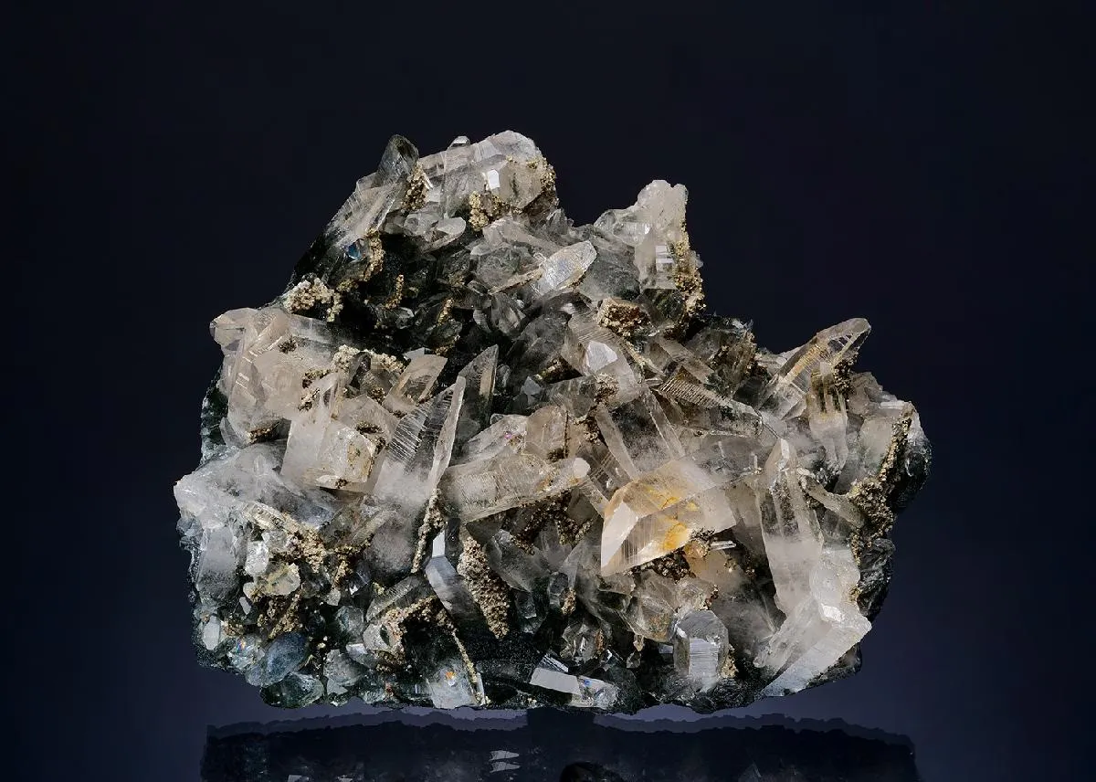 Quartz with Pyrite and Chlorite - image 1