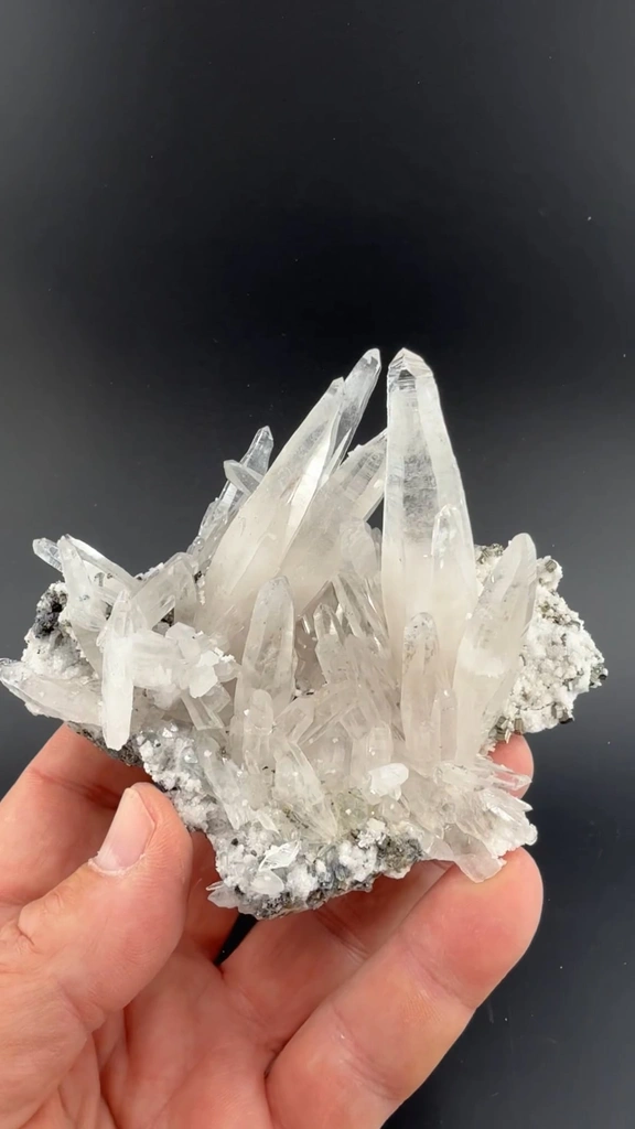 Quartz with Pyrite, Calcite - image 2