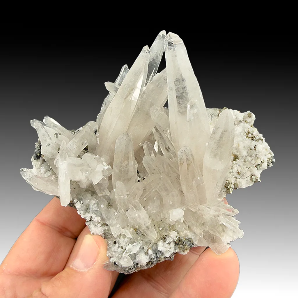 Quartz with Pyrite, Calcite - image 1
