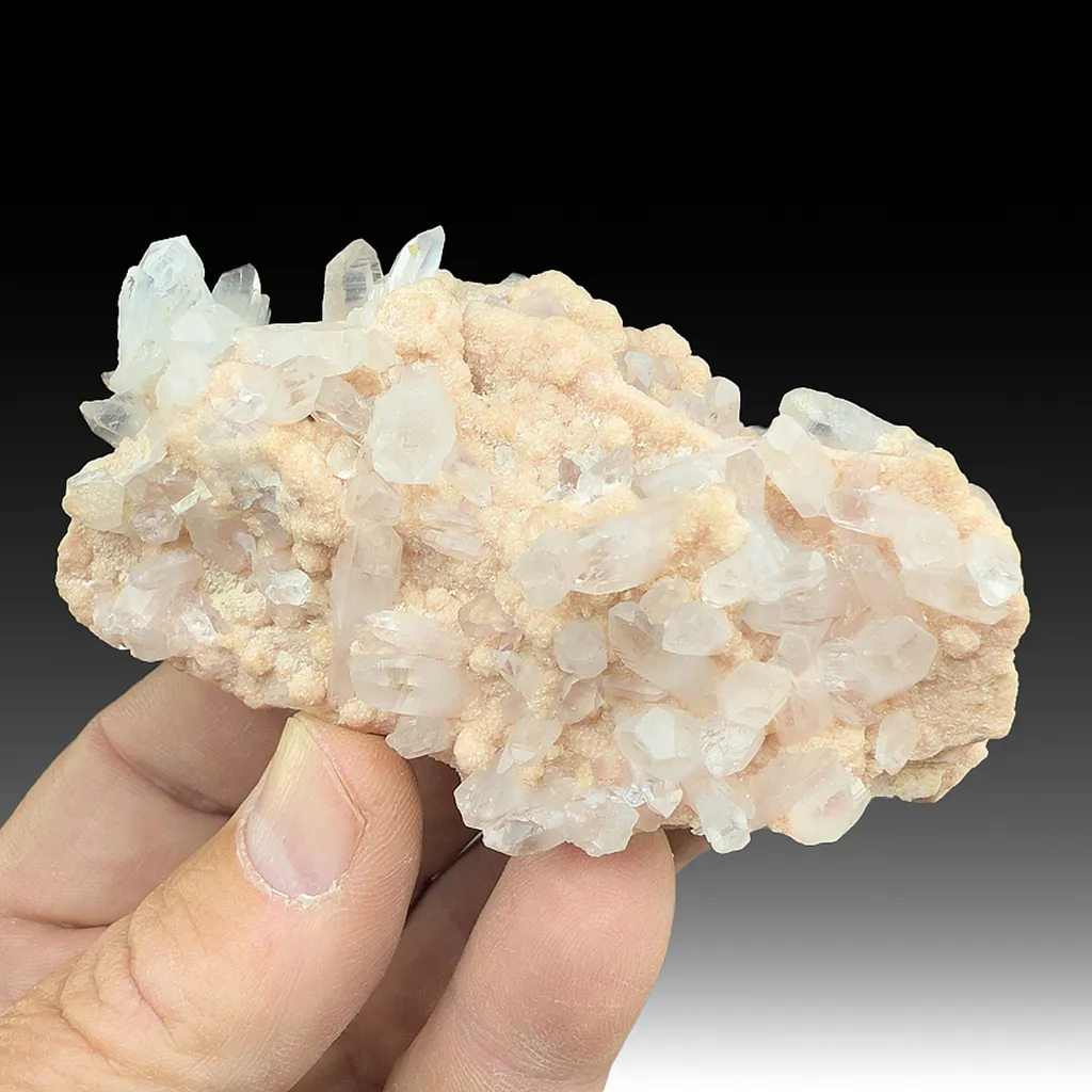 Quartz with Rhodochrosite image