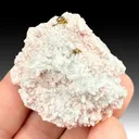 Quartz with Rhodochrosite, Chalcopyrite - image 1