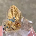 Quartz with Rutile and Hematite - image 5
