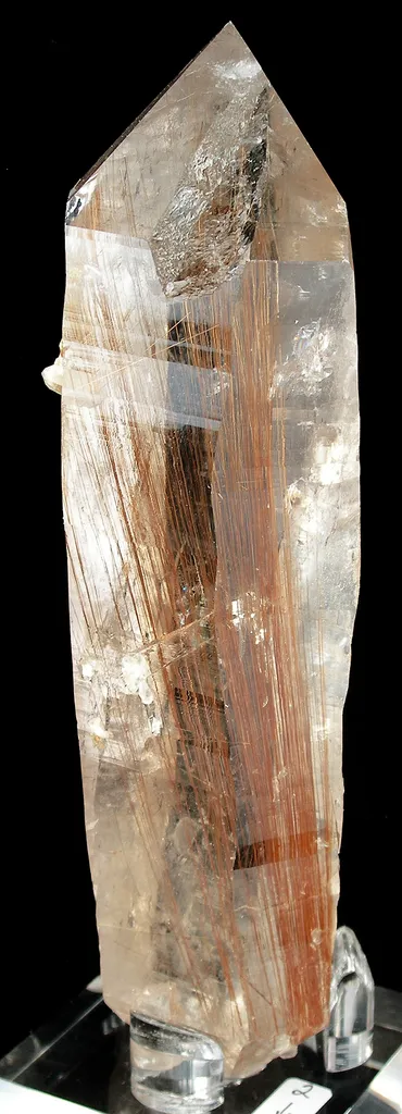 Quartz With Rutile Inclusions (Unusual Large Doubly-Terminated Crystal) image