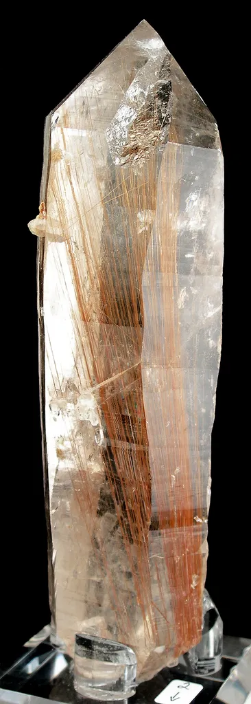 Quartz With Rutile Inclusions (Unusual Large Doubly-Terminated Crystal) - image 2
