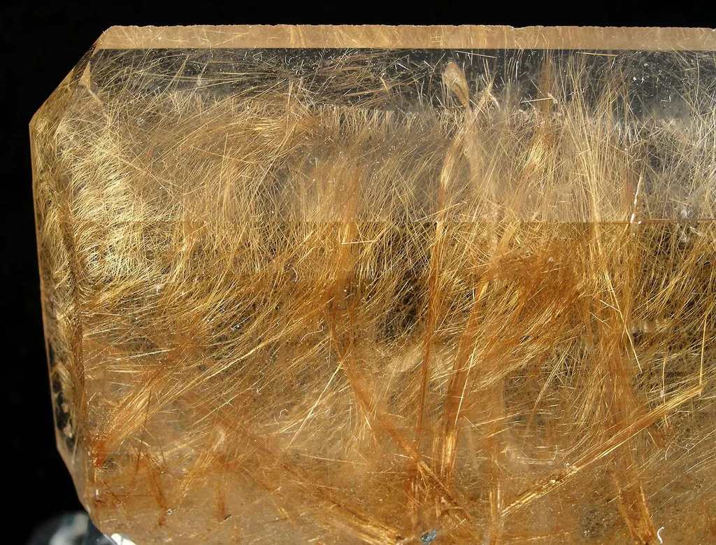 Quartz With Rutile Inclusions (Unusual Tabular Form) - image 5