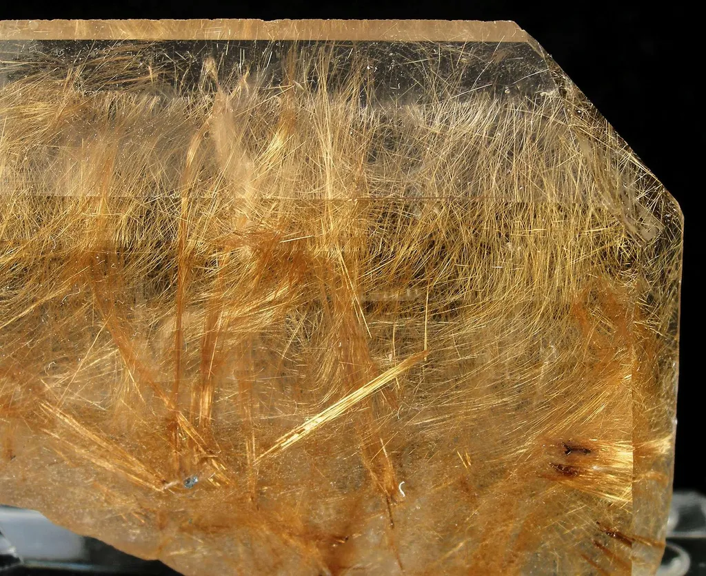 Quartz With Rutile Inclusions (Unusual Tabular Form) - image 4