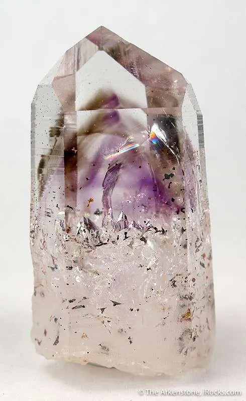 Quartz With Smoky and Amethyst Phantoms - image 2