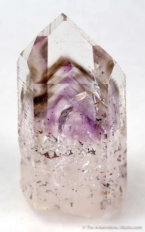 Quartz With Smoky and Amethyst Phantoms image