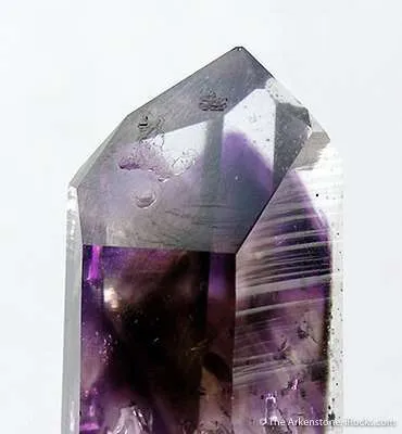 Quartz With Smoky Quartz and Amethyst Phantoms - image 2