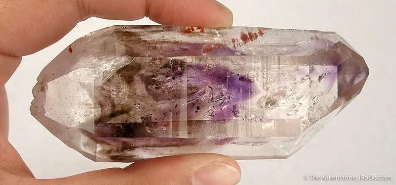Quartz With Smoky Quartz and Amethyst Phantoms image