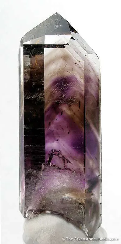 Quartz With Smoky Quartz and Amethyst Phantoms image