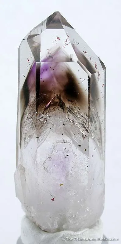 Quartz With Smoky Quartz and Amethyst Phantoms image