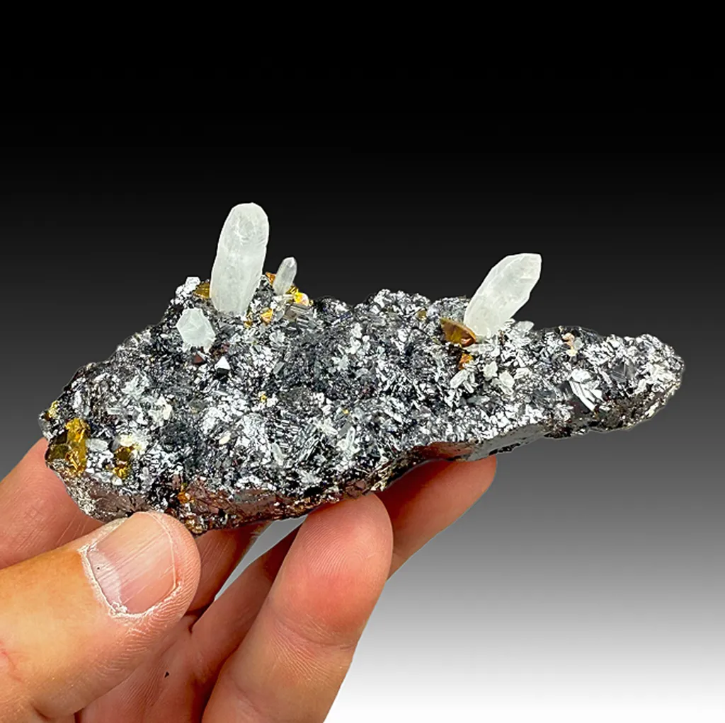 Quartz with Sphalerite, Chalcopyrite image
