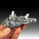 Quartz with Sphalerite, Chalcopyrite - image 1
