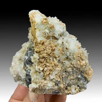 Quartz with Sphalerite, Dolomite