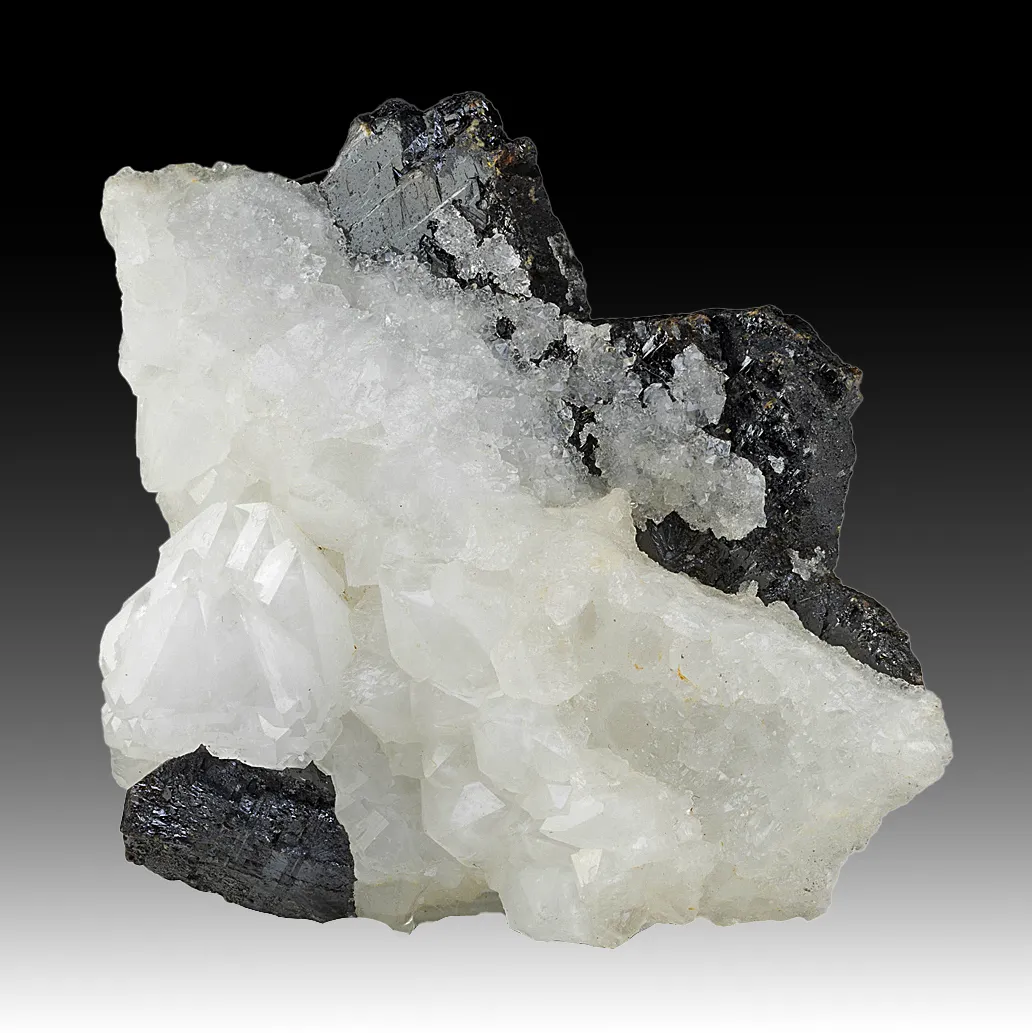 Quartz with Sphalerite, Siderite - image 1