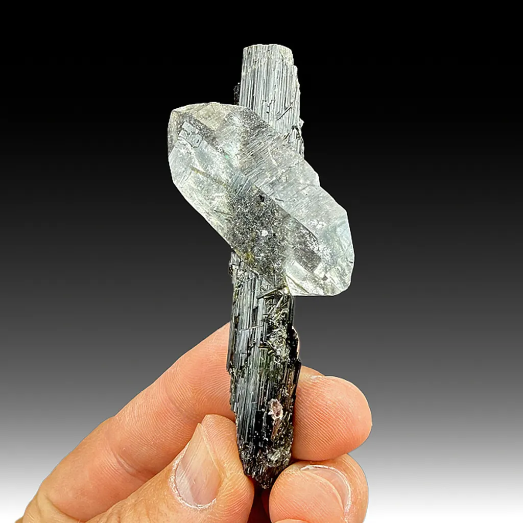 Quartz with Tourmaline image