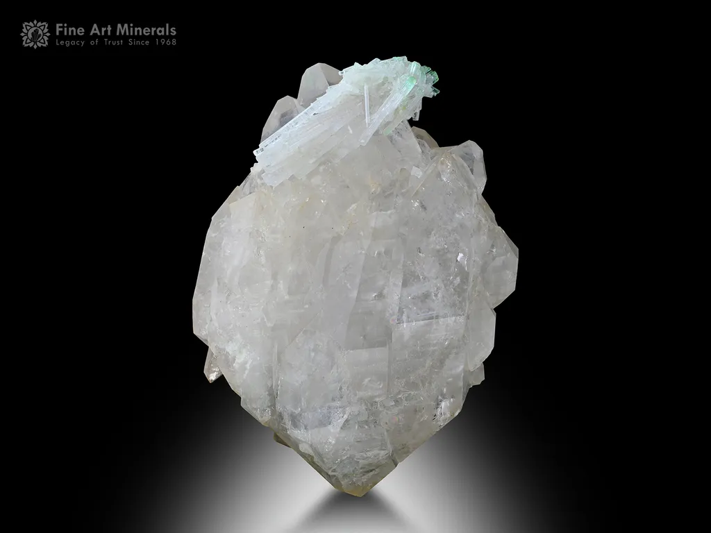 Quartz with Tourmaline from Afghanistan image