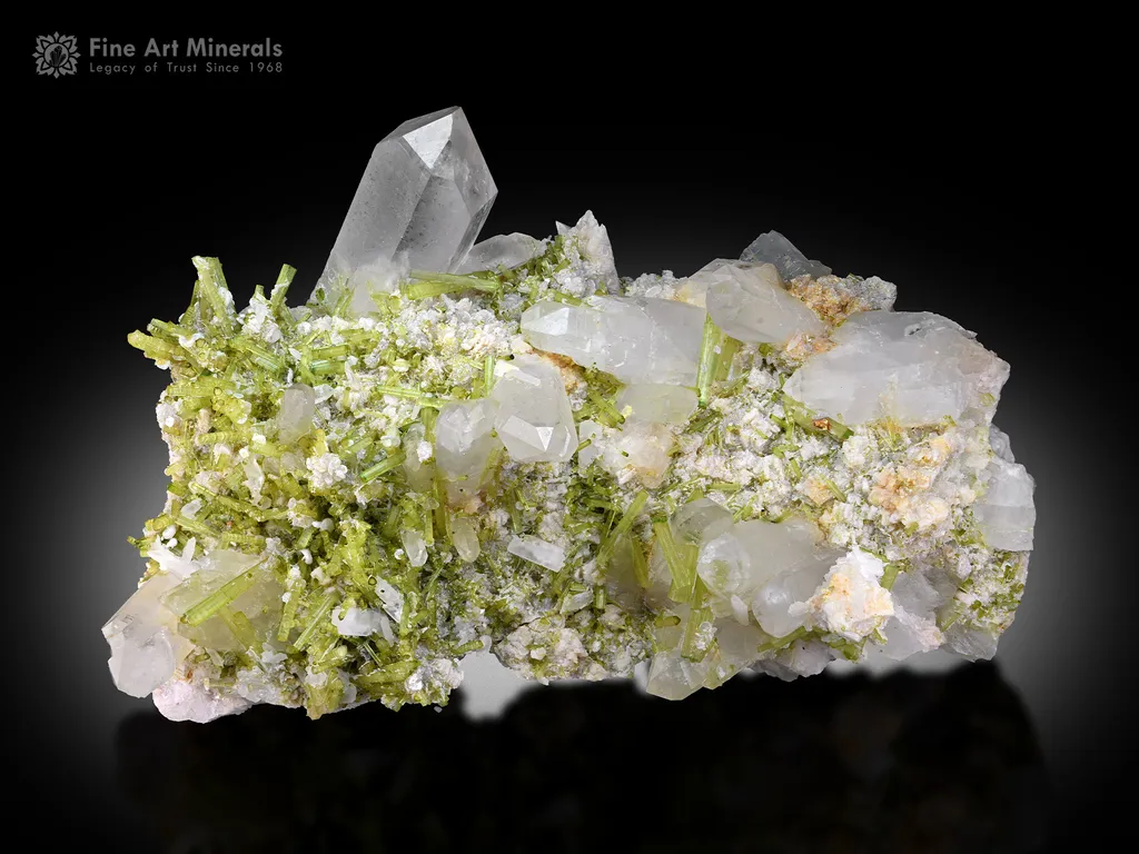 Quartz with Tourmaline from Pakistan image