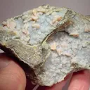 Quartz, Wulfenite - image 1