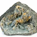 Quartz, Wulfenite - image 1