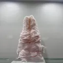 Rabbit‑Shaped Pink Rose‑Bladed Calcite with Bright Red LW‑UV Fluorescence, Fengjiashan Mine, Daye, Hubei, China - image 4