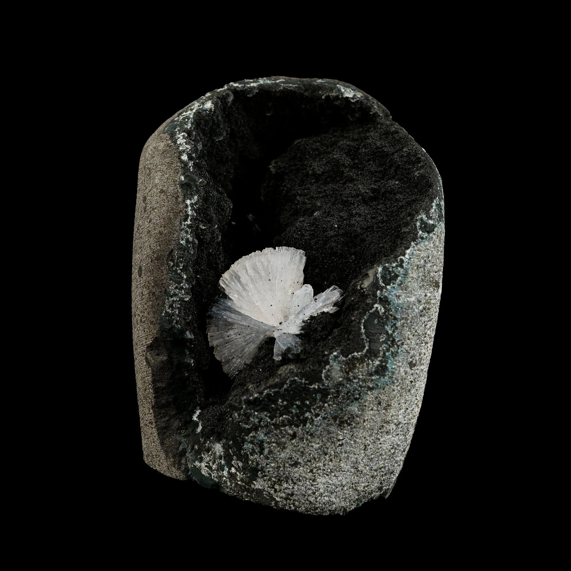 Radial Epi-Stilbite with Julgoldite, Two Rare Minerals in One Natural Mineral Specimen - image 1