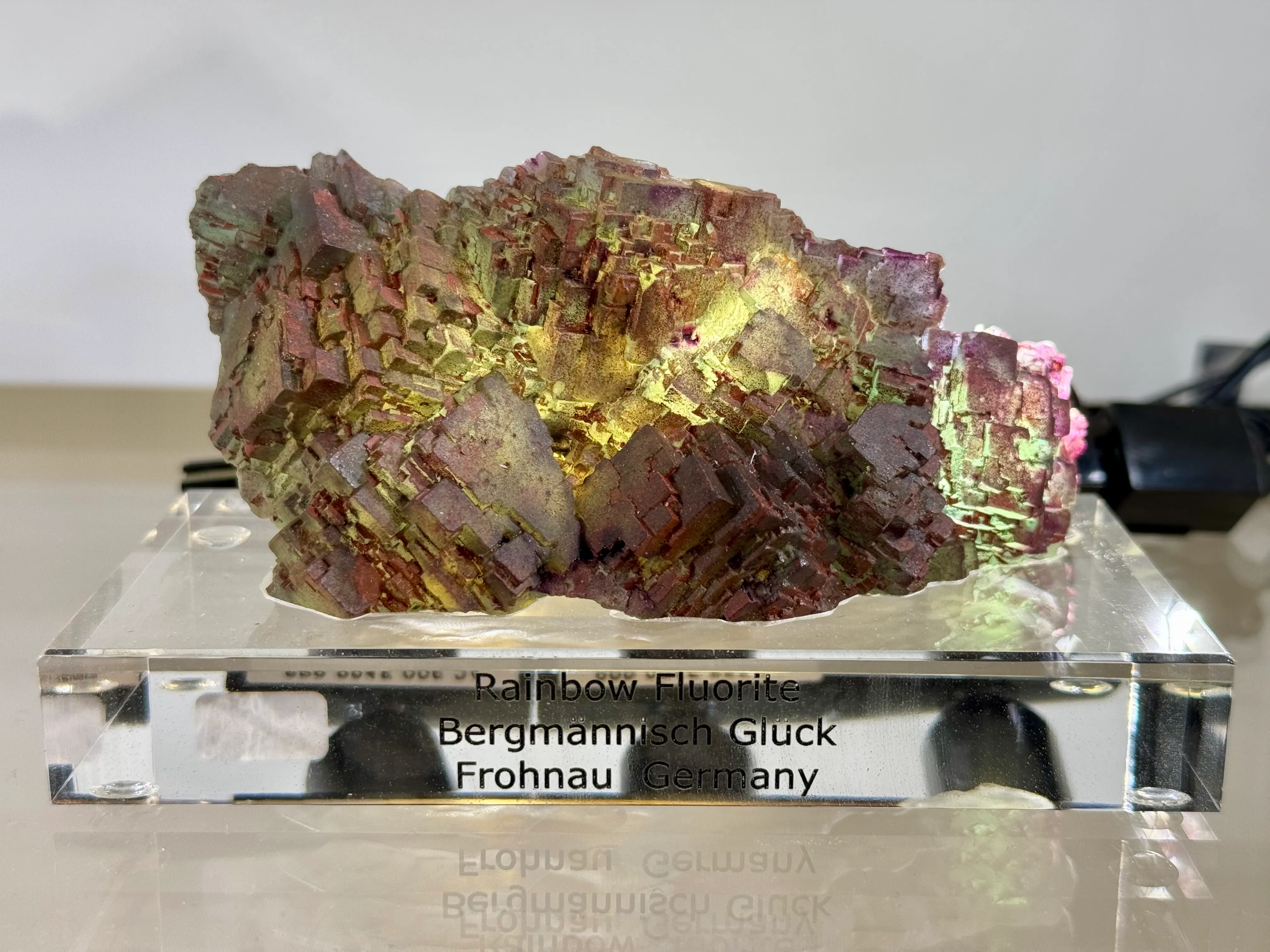 Rainbow Fluorit with custom base - image 1