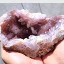 Rainbow Rutile With Karur Amethyst Geode - image 3