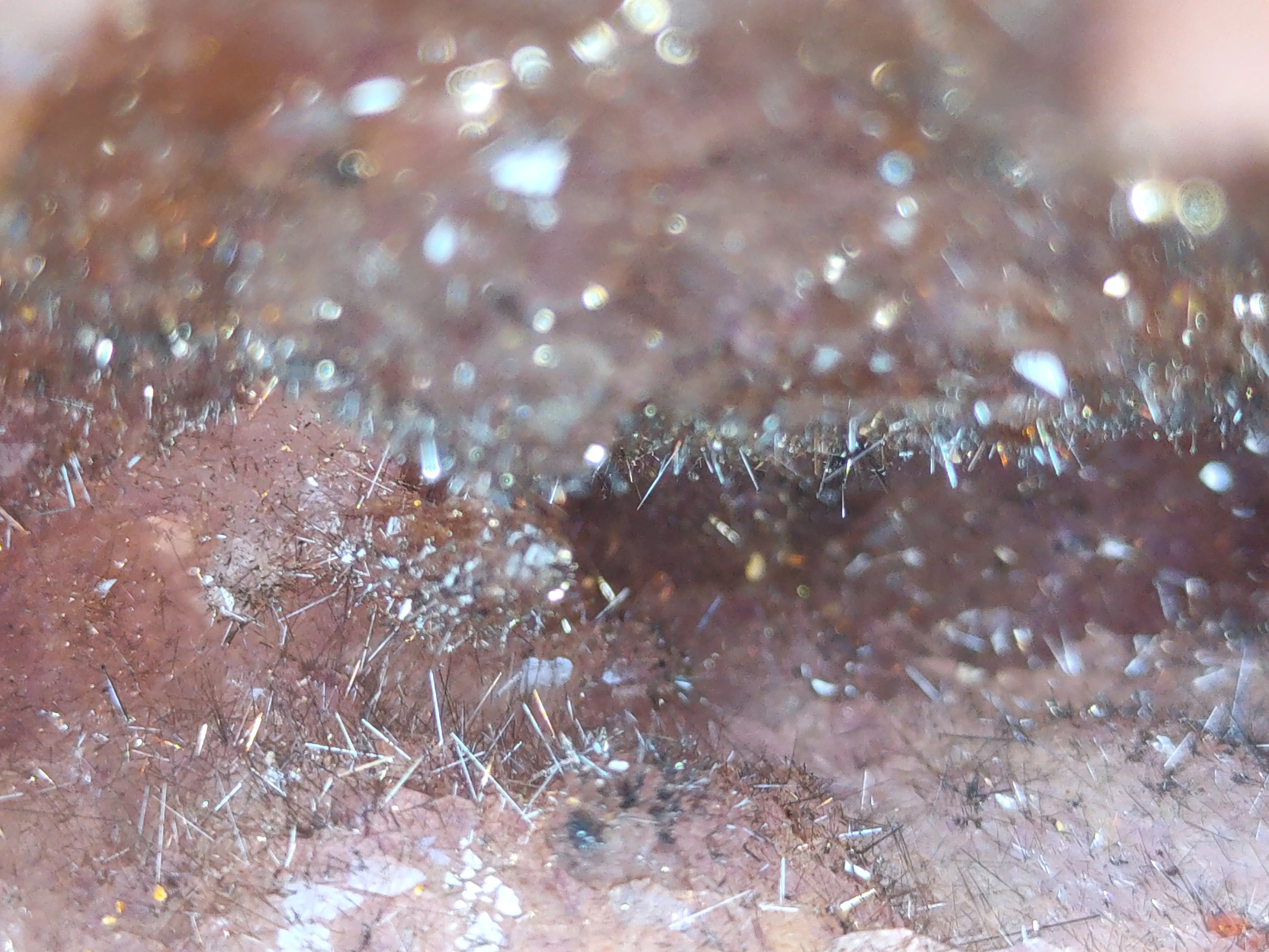 Rainbow Rutile With Karur Amethyst Geode Natural Minerals Specimen beutiful piece - image 5