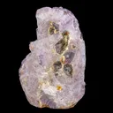 Rare Alien Amethyst Crystal Cluster with Botryoidal Goethite Coating – Unique Natural Mineral Specimen from Telangana, India - image 5