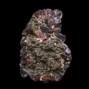 Rare Alien Amethyst Crystal Cluster with Botryoidal Goethite Coating – Unique Natural Mineral Specimen from Telangana, India - image 1