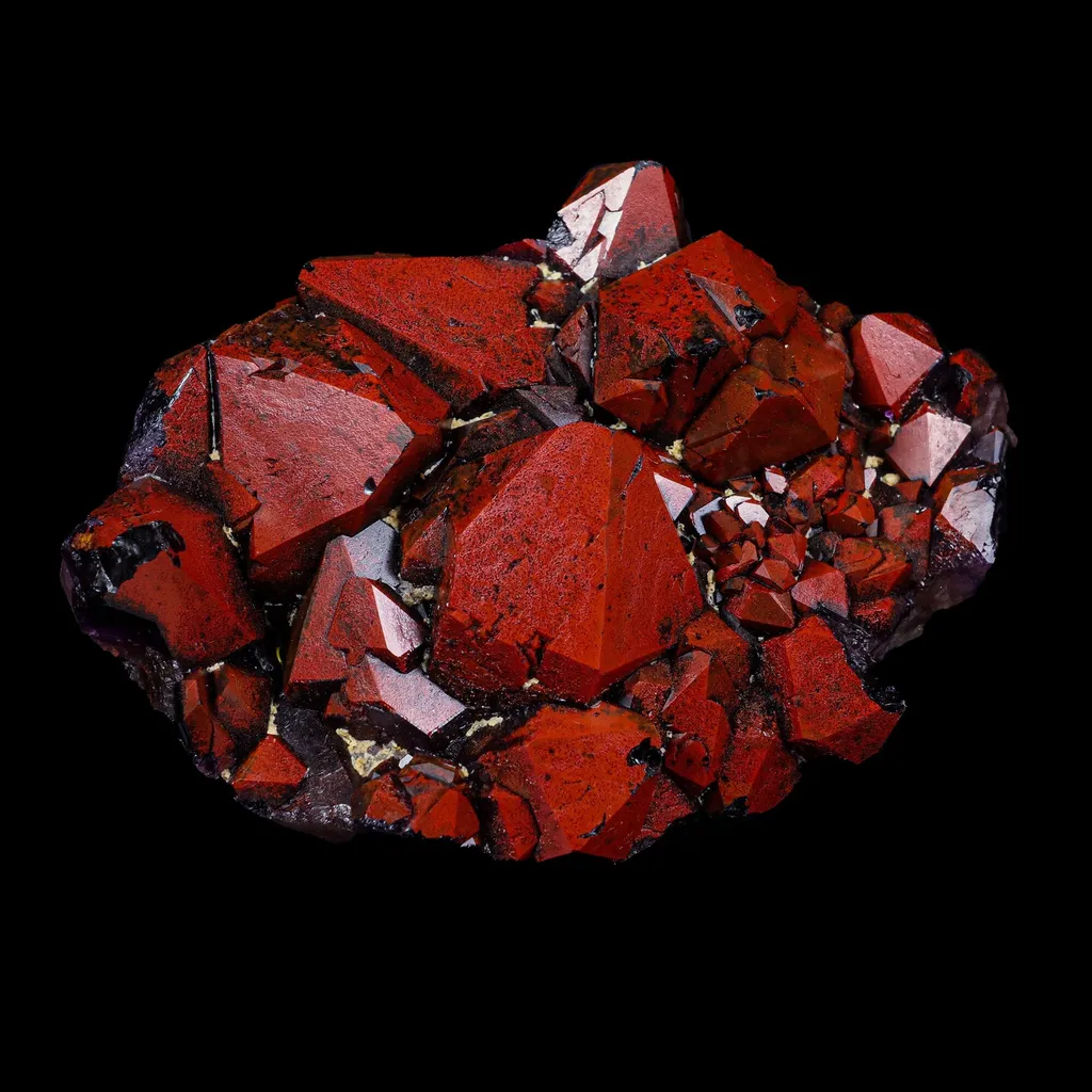 Rare Alien Amethyst with Red Hematite Natural Mineral Specimen image