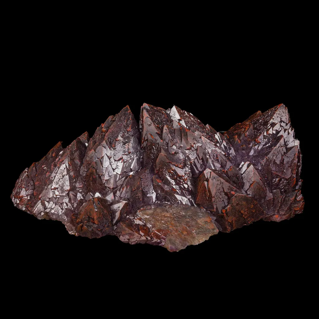 Rare Alien Amethyst with Red Hematite Natural Mineral Specimen image