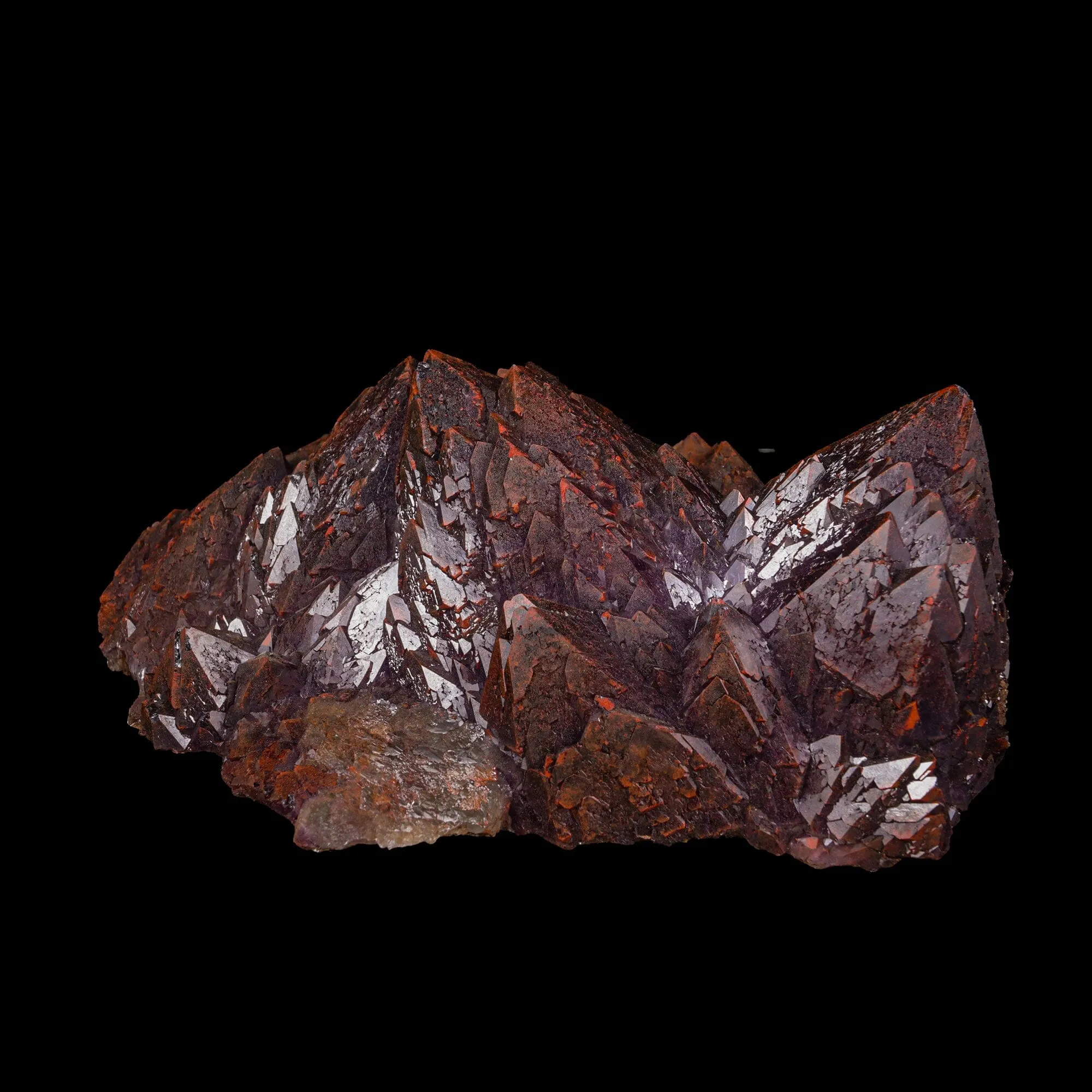 Rare Alien Amethyst with Red Hematite Natural Mineral Specimen - image 3