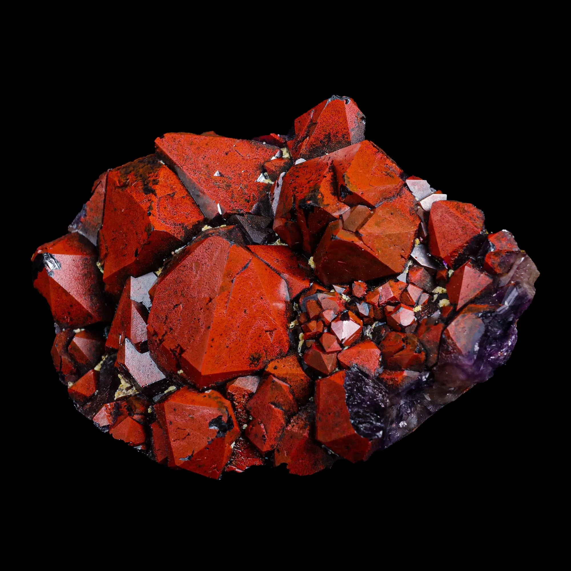 Rare Alien Amethyst with Red Hematite Natural Mineral Specimen - image 2