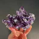 Rare Amatitlán Amethyst Fine Mineral Specimen – Guerrero Mexico 6” Collector Crystal, Natural Deep Purple Amethyst Cluster 400g Display Piece | Global Collector Grade - image 2
