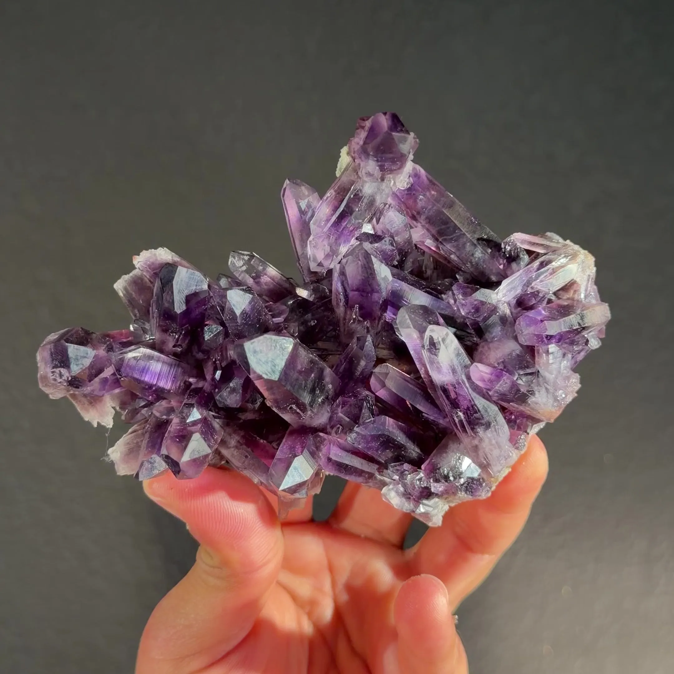 Rare Amatitlán Amethyst Fine Mineral Specimen – Guerrero Mexico 6” Collector Crystal, Natural Deep Purple Amethyst Cluster 400g Display Piece | Global Collector Grade - image 2