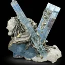 Rare Aquamarine Crystals V/Y Formation on Feldspar Matrix – Skardu Pakistan - image 3