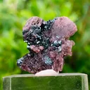 Rare Axinite with Magnetite Crystal Specimen – Dark Metallic Mineral Combination - image 4
