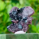 Rare Axinite with Magnetite Crystal Specimen – Dark Metallic Mineral Combination - image 5