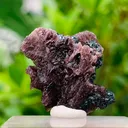 Rare Axinite with Magnetite Crystal Specimen – Dark Metallic Mineral Combination - image 3