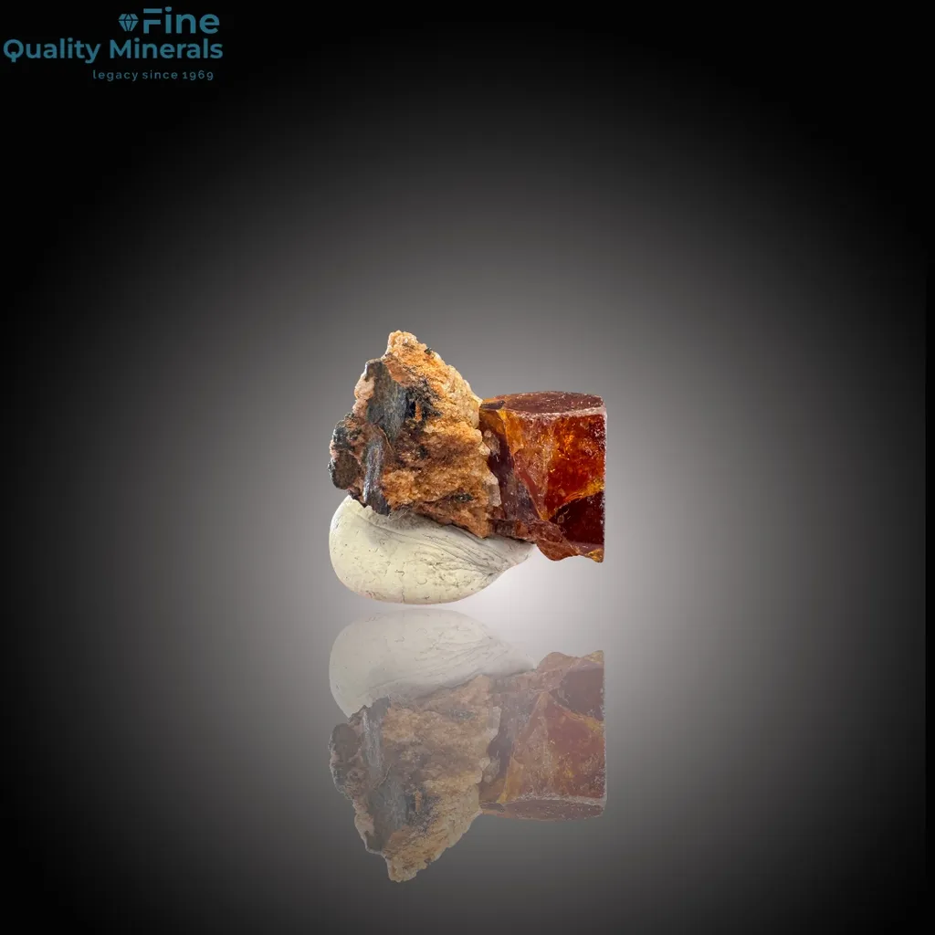 Rare Bastnaesite with Schorl – A Thumbnail Marvel from Zagi Mountains image