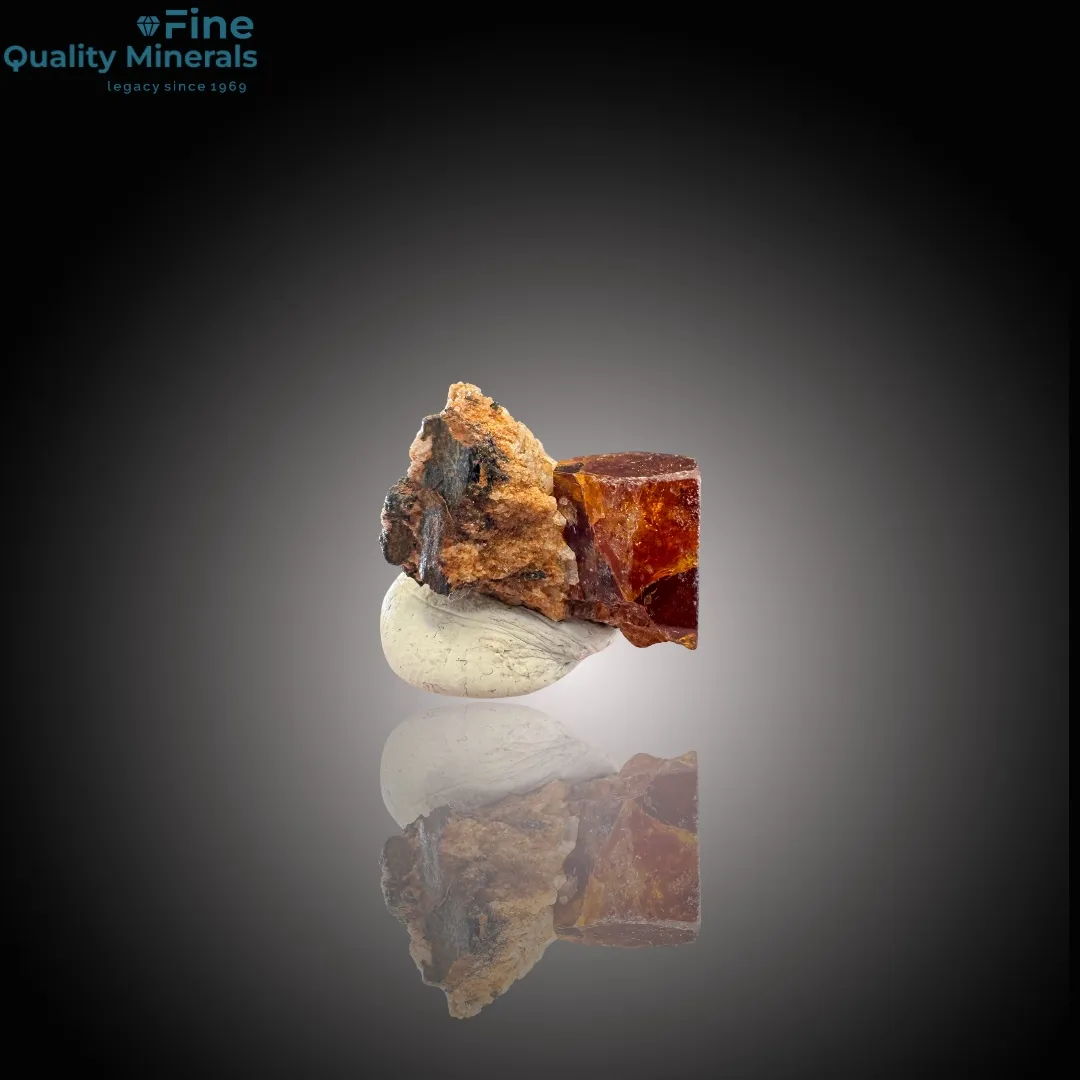 Rare Bastnaesite with Schorl – A Thumbnail Marvel from Zagi Mountains - image 1