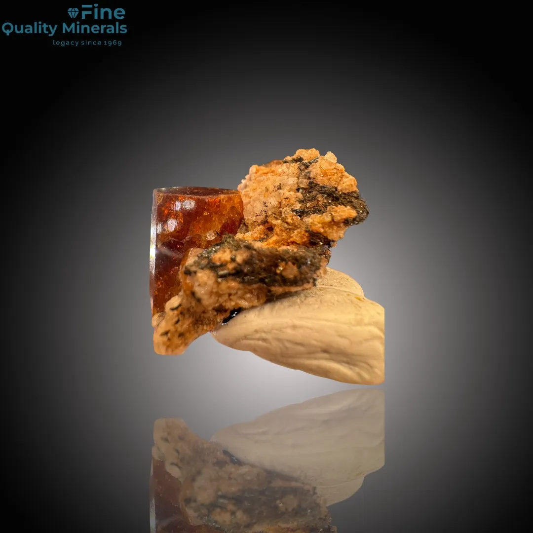 Rare Bastnaesite with Schorl – A Thumbnail Marvel from Zagi Mountains - image 2