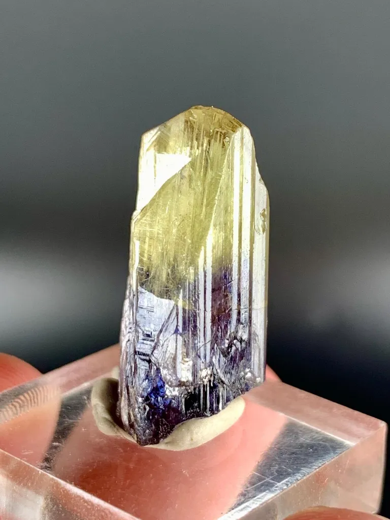 Rare Bicolor Tanzanite from Tanzania - image 5