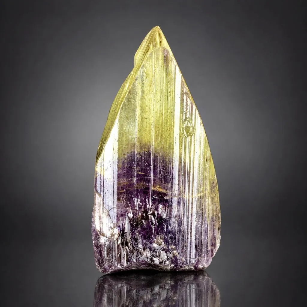Rare Bicolor Tanzanite from Tanzania image