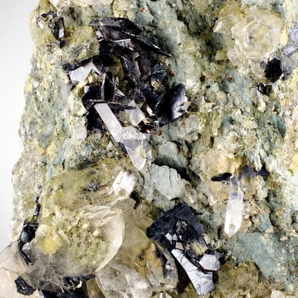 Rare Black Brookite Cluster with Quartz on Matrix from Pakistan - image 4